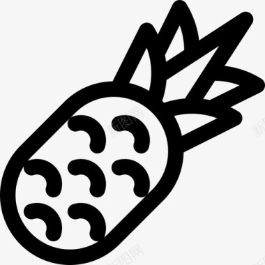 菠萝夏季91直纹图标图标