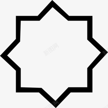 伊斯兰教伊斯兰之星穆斯林图标图标