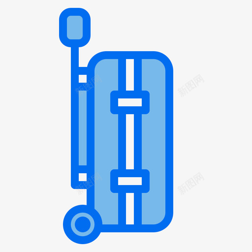 手提箱夏季114蓝色图标svg_新图网 https://ixintu.com 夏季 手提箱 蓝色