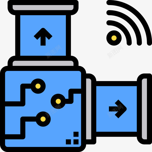 管道智能家居31线性颜色图标svg_新图网 https://ixintu.com 智能家居 管道 线性 颜色