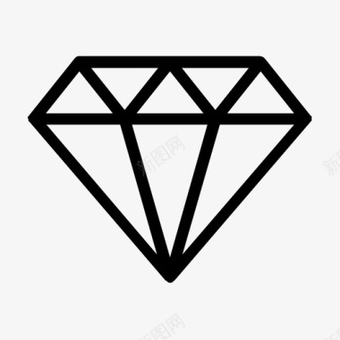 钻石宝石房地产图标图标
