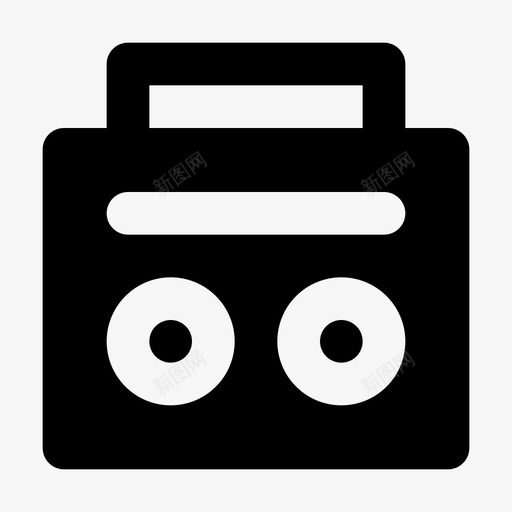 电子产品吊杆盒盒式录音机图标svg_新图网 https://ixintu.com 吊杆盒 录音机 电子产品 电子产品glyph24r 盒式录音机 立体声收音机