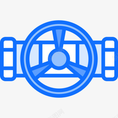 阀门水管工14蓝色图标图标