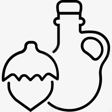 榛子油添加剂调味汁图标图标