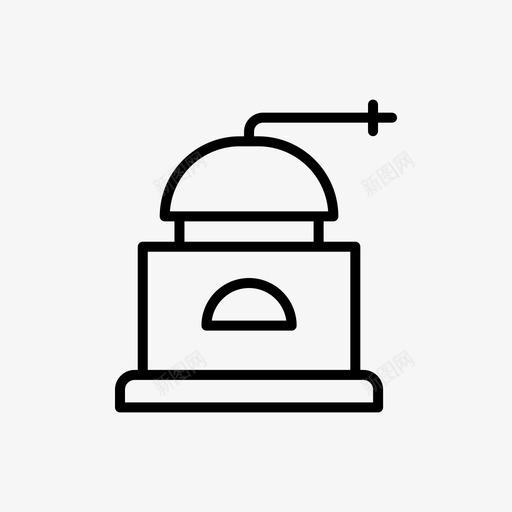 咖啡研磨机咖啡67线性图标svg_新图网 https://ixintu.com 咖啡 研磨机 线性