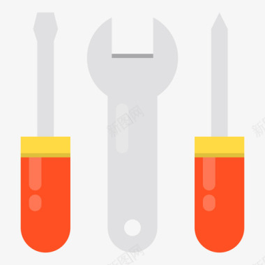 工具结构118扁平图标图标
