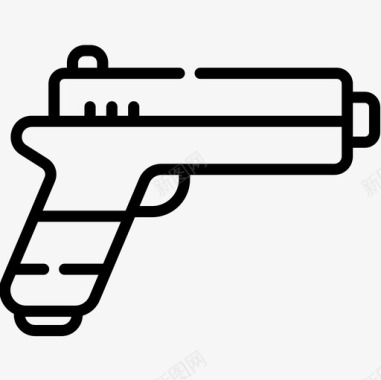 枪犯罪调查34直系图标图标