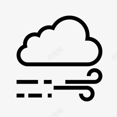 风气候云图标图标