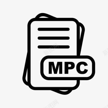mpc文件扩展名文件格式文件类型集合图标包图标
