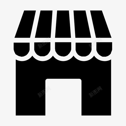 商店建筑购买图标svg_新图网 https://ixintu.com 商店 市场 建筑 标志 物流配送 购买
