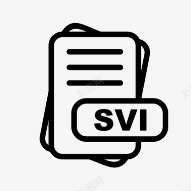 svi文件扩展名文件格式文件类型集合图标包图标