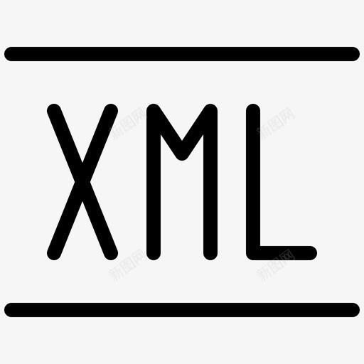 编码文件xml图标svg_新图网 https://ixintu.com xml 常规 应用程序 文件 编码 编程 网站 行集