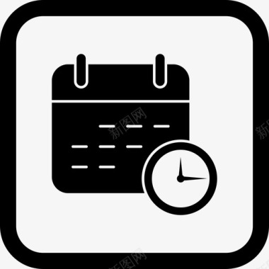 业务截止日期日历会议图标图标