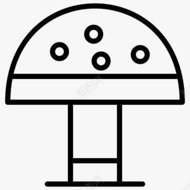 蘑菇食品食品和饮料常规系列131图标图标