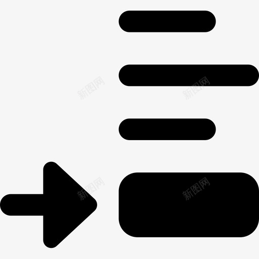 底部对齐和第5段填充图标svg_新图网 https://ixintu.com 5段 填充 对齐 底部