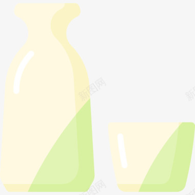 清酒日本83平淡图标图标