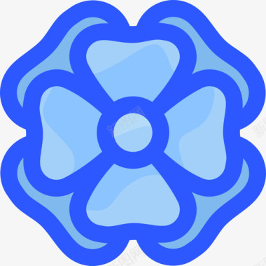 银莲花花22蓝色图标图标