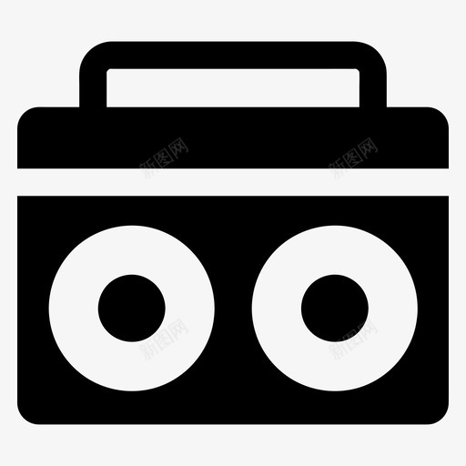 音乐盒音箱设备图标svg_新图网 https://ixintu.com 扬声器 电子 电子产品 设备 配件 音乐盒 音箱