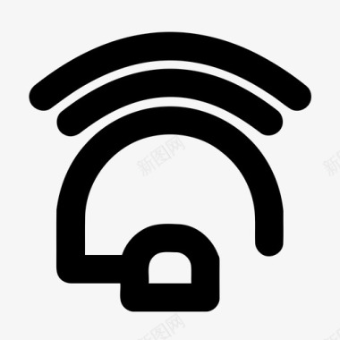 wifi集线器互联网图标图标