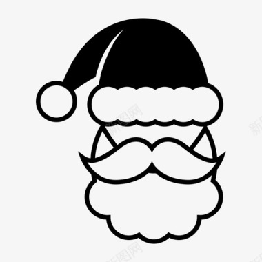 圣诞老人圣诞帽克里斯克林格尔图标图标