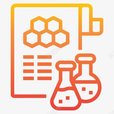 报告化学40梯度图标图标