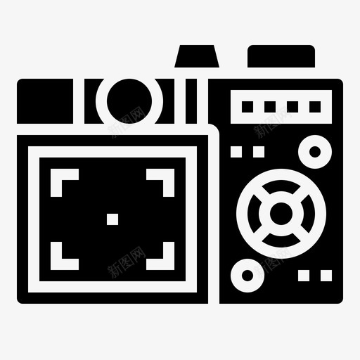 摄影照相机单反相机图标svg_新图网 https://ixintu.com glyph1 单反 实时 摄影 照相机 相机 视图 附件