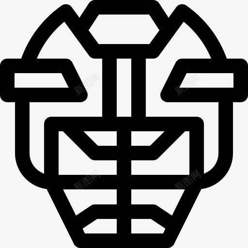 曲棍球头盔曲棍球26直线型图标svg_新图网 https://ixintu.com 头盔 曲棍球 直线 线型