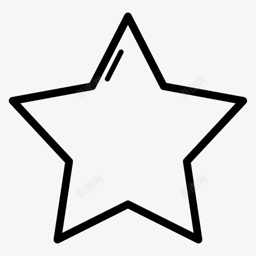 星与闪耀轮廓最爱评论图标svg_新图网 https://ixintu.com 最爱 评论 轮廓 闪耀