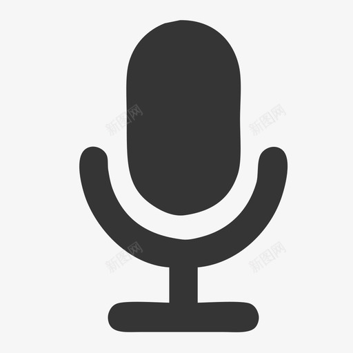 语音话筒svg_新图网 https://ixintu.com 语音话筒