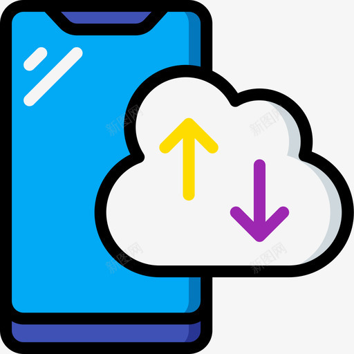 移动设备管理6线性颜色图标svg_新图网 https://ixintu.com 下载 移动 线性 设备管理 颜色