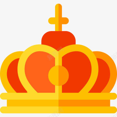 皇冠中世纪47扁平图标图标