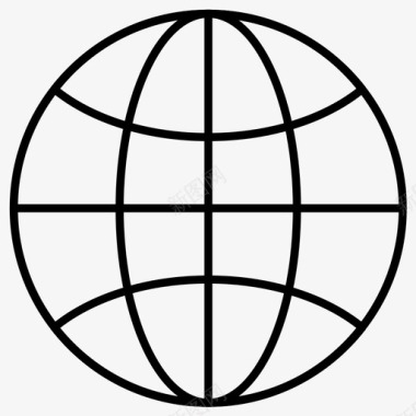 全球互联网环球图标图标