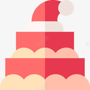 蛋糕圣诞礼物5扁平图标图标