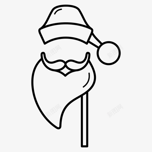 圣诞老人服装圣诞人物派对装饰图标svg_新图网 https://ixintu.com 人物 圣诞 圣诞老人 摄影 服装 派对 精灵 装饰