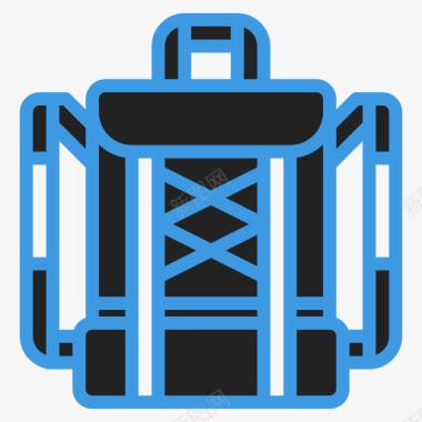 背包包15蓝色图标图标
