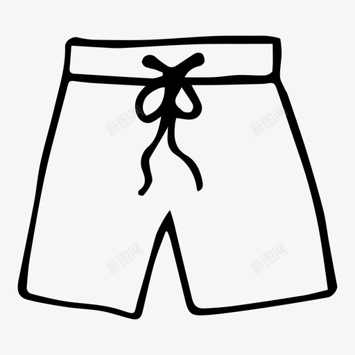 短裤衣服素描图标svg_新图网 https://ixintu.com 短裤 素描 衣服 衣柜