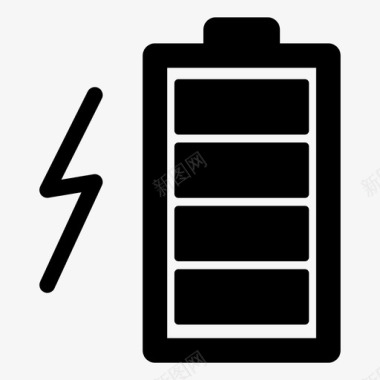 充电电池能源电源图标图标