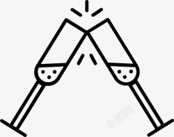 假日时光欢乐时光周年纪念庆祝图标高清图片