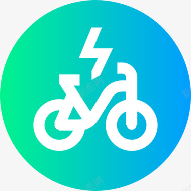 电动自行车公共交通7环形图标图标