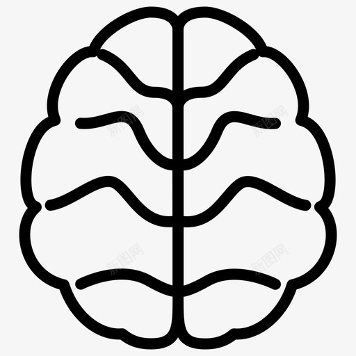 大脑身体部分思想图标svg_新图网 https://ixintu.com 加粗 医学 图标 大脑 思想 粗线条 身体 部分