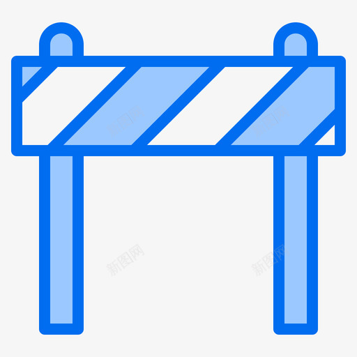 屏障120结构蓝色图标svg_新图网 https://ixintu.com 屏障 结构 蓝色