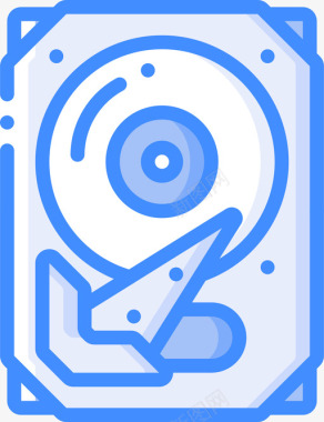硬盘信息技术10蓝色图标图标