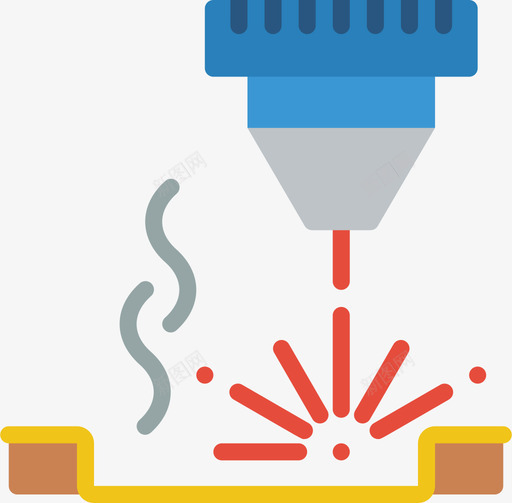 激光切割机切割4平面图标svg_新图网 https://ixintu.com 切割 切割机 平面 激光