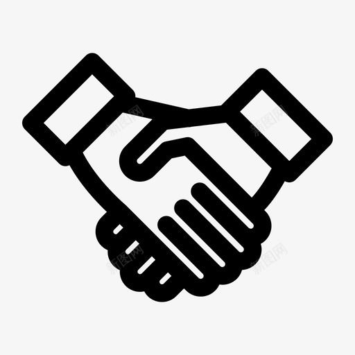 握手承诺交易图标svg_新图网 https://ixintu.com pixel prefect 交易 会议 关系 合作伙伴 承诺 握手 雇佣