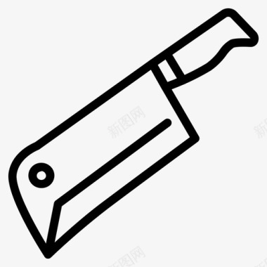 切碎刀烹饪厨房图标图标