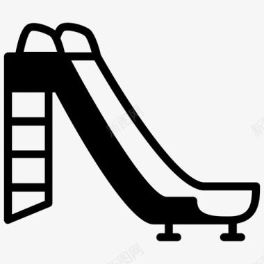 滑梯游乐园儿童活动图标图标