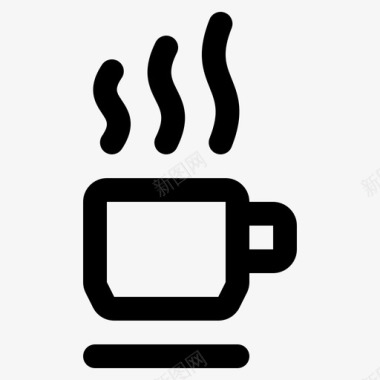 热咖啡咖啡咖啡因图标图标