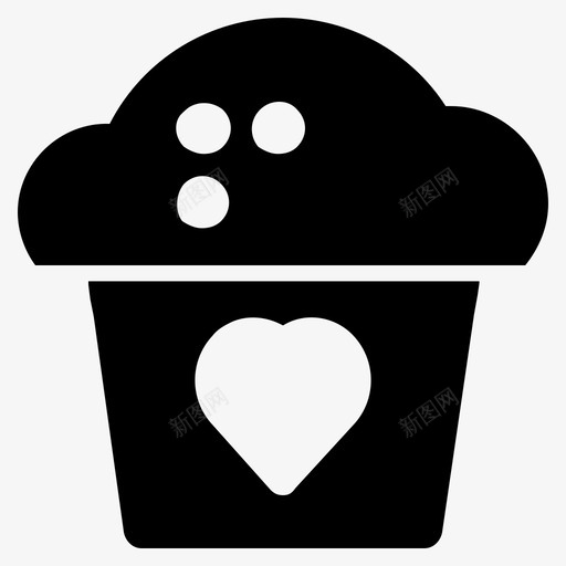 蛋糕礼物爱情图标svg_新图网 https://ixintu.com 情人节 浪漫 爱情 爱情铭文 礼物 蛋糕