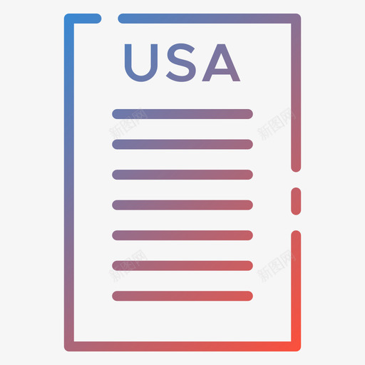 独立宣言美国18梯度图标svg_新图网 https://ixintu.com 梯度 独立宣言 美国18