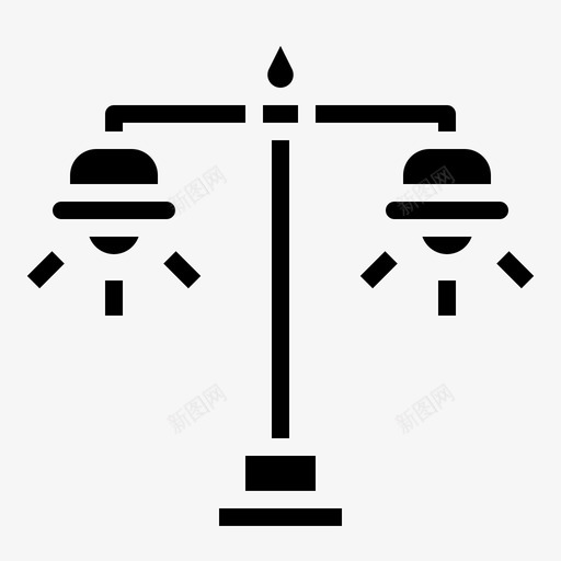 路灯建筑概念图标svg_新图网 https://ixintu.com 元素 城市 建筑 户外 概念 生活 路灯